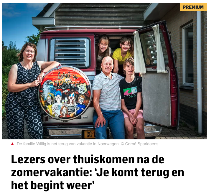 Blog Lezers over thuiskomen na de zomervakantie: ‘Je komt terug en het begint weer’